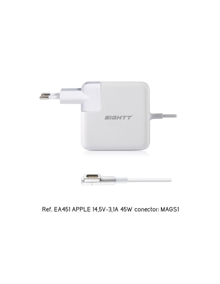 Eightt Cargador Especifico Compatible con APPLE 14,5V-3,1A 45W MAGSAFE1 Tip L