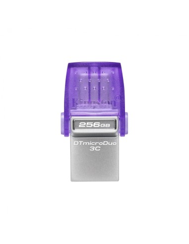 Kingston Technology DataTraveler microDuo 3C unidad flash USB 256 GB USB Type-A / USB Type-C 3.2 Gen 1 (3.1 Gen 1) Acero inoxida