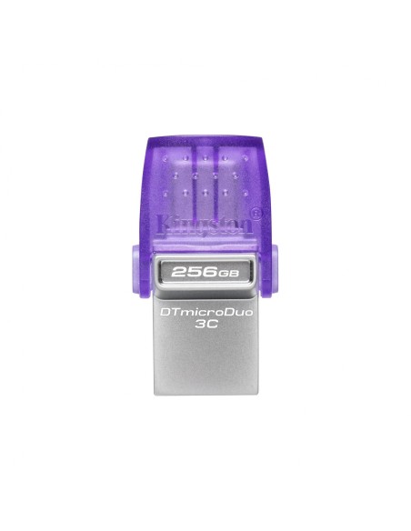 Kingston Technology DataTraveler microDuo 3C unidad flash USB 256 GB USB Type-A / USB Type-C 3.2 Gen 1 (3.1 Gen 1) Acero inoxida