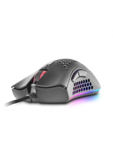 Mars gaming MMEX raton gaming rgb usb tipo-a optico 32000dpi ultraligero negro