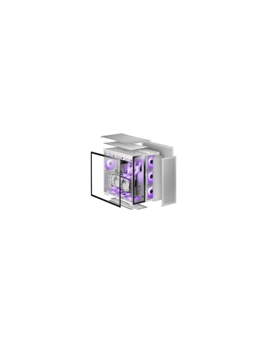 Mars Gaming MC-NOVA Torre Gaming Custom XXL E-ATX Aluminio Aeroespacial Doble Ventana Completa Cristal Templado Estructura Doble