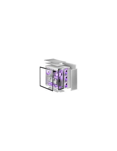 Mars Gaming MC-NOVA Torre Gaming Custom XXL E-ATX Aluminio Aeroespacial Doble Ventana Completa Cristal Templado Estructura Doble