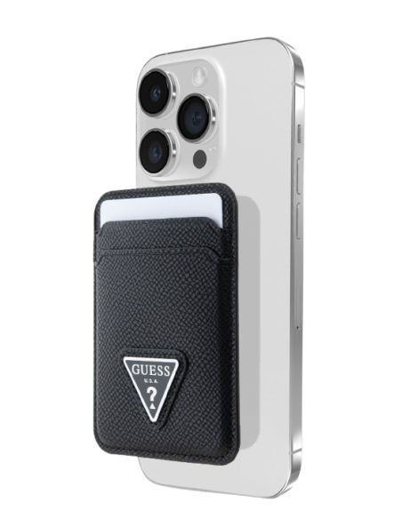 GUESS TARJETERO MAGSAFE TRIANGLE NEGRO