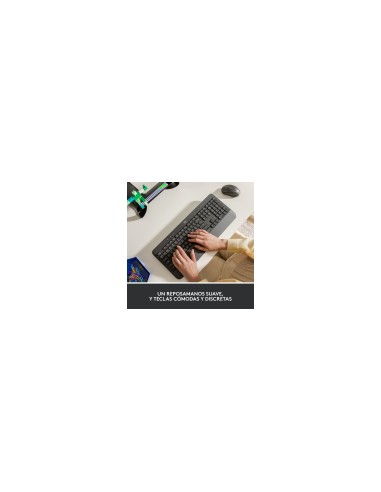 Logitech Signature K650 teclado RF Wireless + Bluetooth QWERTY Español Grafito