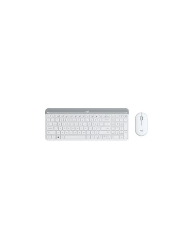 Logitech MK470 slim teclado y raton rf inalambrico español blanco