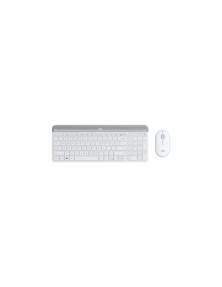 Logitech MK470 slim teclado y raton rf inalambrico español blanco