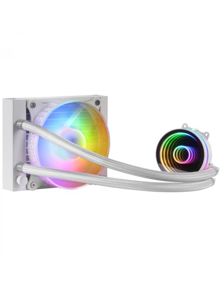 Mars Gaming ML-ONE120 Blanco Refrigeración LÍ­quida CPU TDP 200W Espejo Infinito Ventilador FRGB Silencioso Multisocket Universa