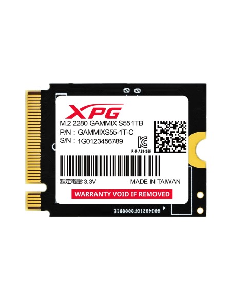 ADATA SGAMMIXS55-1T-C unidad de estado sólido M.2 1 TB PCI Express 4.0 3D NAND NVMe
