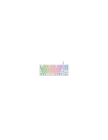 Trust GXT 833W Thado teclado Juego USB QWERTY Español Blanco