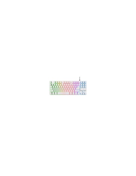 Trust GXT 833W Thado teclado Juego USB QWERTY Español Blanco