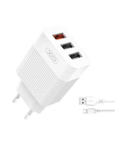 CARGADOR MICRO USB 18W QUICK CHARGE 3.0 XO-L72