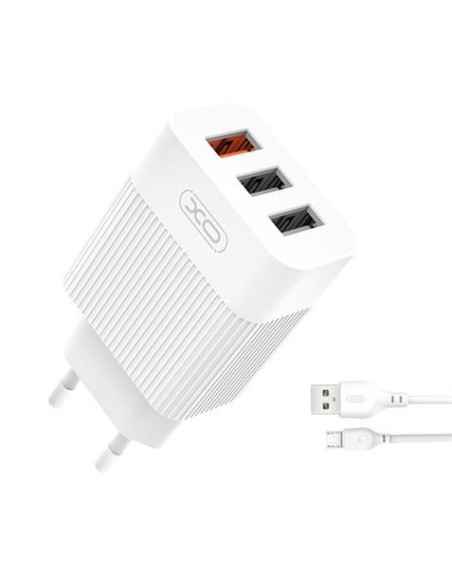 CARGADOR MICRO USB 18W QUICK CHARGE 3.0 XO-L72