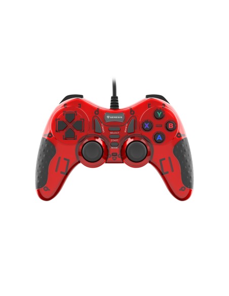 GENESIS MANGAN 200 Rojo USB 2.0 Gamepad Analógico/Digital PC
