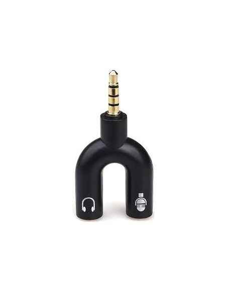 ADAPTADOR JACK 3.5MM EN Y PARA MICROFONO Y AURICULAR