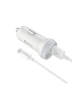 CARGADOR COCHE DEVIA CON CABLE TIPO C INCLUIDO 3.1A