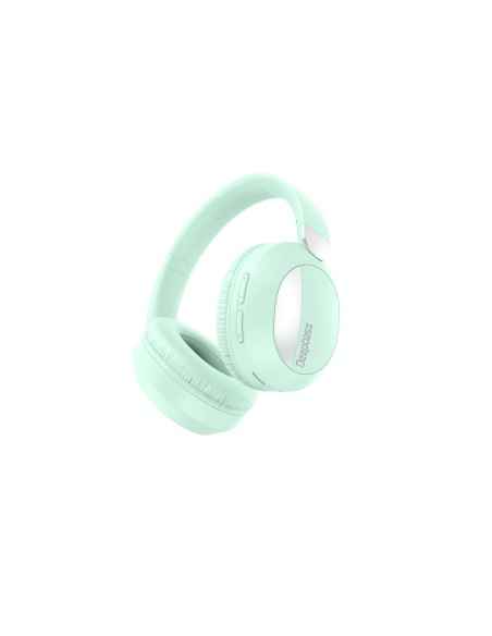AURICULARES DIADEMA INALÁMBRICOS MICROFÓNO DEEPBASS VERDE