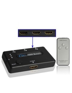 SWITCH HDMI 3 PUERTOS 1080P CON MANDO CROMAD