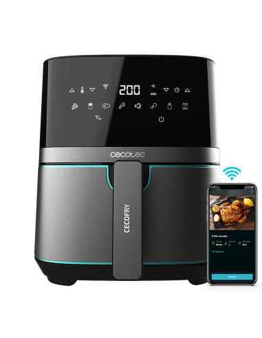 Freidora de aire Cecofry Full InoxBlack 5500 Connected