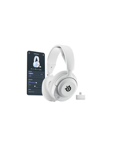 Steelseries Arctis Nova 5P Wireless Auriculares Inalámbrico Diadema Juego USB Tipo C Bluetooth Blanco