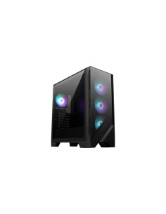 MSI MAG FORGE 320R AIRFLOW carcasa de ordenador Micro Torre Negro, Transparente