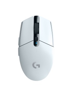 Logitech G G305 ratón mano derecha RF inalámbrico Í?ptico 12000 DPI Blanco