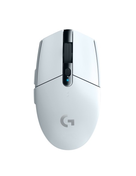 Logitech G G305 ratón mano derecha RF inalámbrico Í?ptico 12000 DPI Blanco