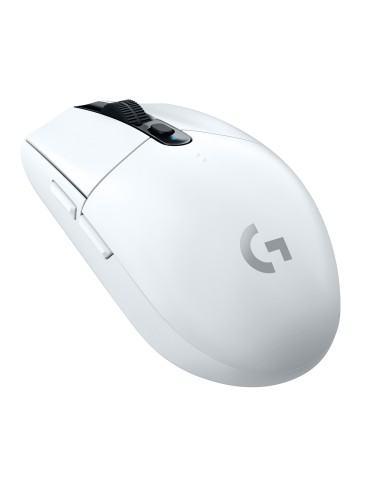 Logitech G G305 ratón mano derecha RF inalámbrico Í?ptico 12000 DPI Blanco