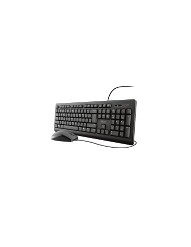 Trust TKM-250 teclado Ratón incluido Universal USB Español Negro