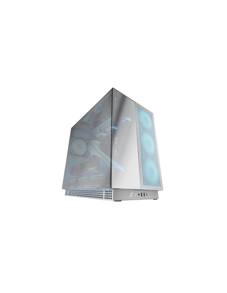 Mars Gaming MC-NOVA3, Caja Gaming Custom XXL E-ATX, Tripe Cristal Cromado Continuo Sin Marco, Soporte Completo Refrigeración Líq