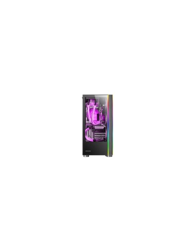 Mars Gaming MC-ULTRA Negro Torre Gaming Custom XXL E-ATX Doble Tira LED ARGB Doble Ventana Cristal Templado Estructura Cámara Du