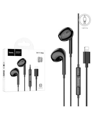 AURICULARES HOCO M111 MAX NEGRO PARA IPHONE