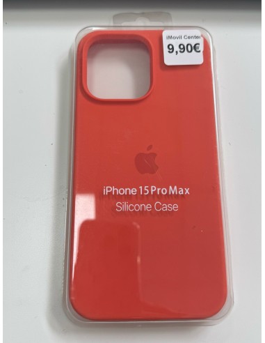 IPHONE 15 PRO MAX FUNDA SILICONE CASE CON LOGO NARANJA