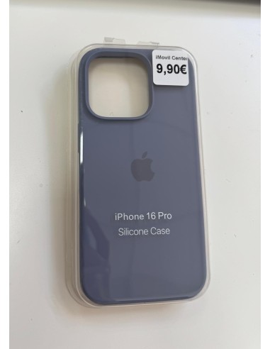 IPHONE 16 PRO FUNDA SILICONE CASE CON LOGO AZUL OSCURO