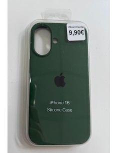 IPHONE 16 FUNDA SILICONE CASE CON LOGO NEGRO