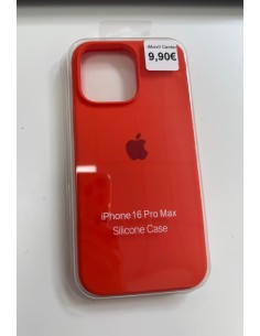 IPHONE 16 PRO MAX FUNDA SILICONE CASE CON LOGO NARANJA