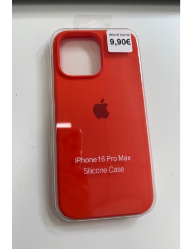 IPHONE 16 PRO MAX FUNDA SILICONE CASE CON LOGO NARANJA