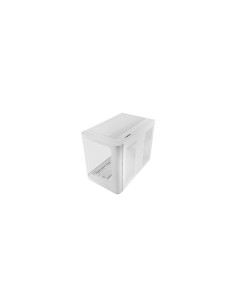 Mars Gaming MC-FUSIONM, Caja Gaming Micro-ATX, Ventana Lateral y Frontal Curvo de Cristal Templado Continuo, Minitorre PC Doble 