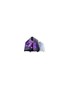 Mars Gaming MC-FUSIONM, Caja Gaming Micro-ATX, Ventana Lateral y Frontal Curvo de Cristal Templado Continuo, Minitorre PC Doble  2