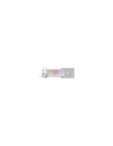 Mars Gaming MCP124PRO, Combo Gaming 4en1, Teclado RGB H-Mech con Reposamuñecas, Ratón RGB 3200DPI y Switches HUANO, Auriculares 