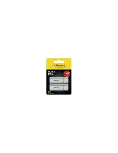 Intenso Ultra Line 2 x 64GB unidad flash USB USB tipo A 3.2 Gen 1 (3.1 Gen 1) Plata