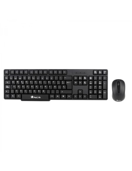 NGS EUPHORIA KIT teclado RF inalámbrico QWERTY Inglés Negro