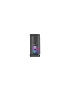 Mars Gaming MC-S2 Negro Caja PC Compacta Gaming Micro-ATX 2 Ventiladores FRGB Raibow con Rejilla Frontal Ventana Lateral Complet 2