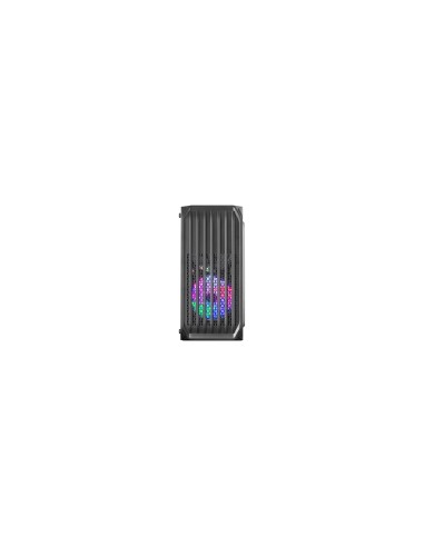 Mars Gaming MC-S2 Negro Caja PC Compacta Gaming Micro-ATX 2 Ventiladores FRGB Raibow con Rejilla Frontal Ventana Lateral Complet