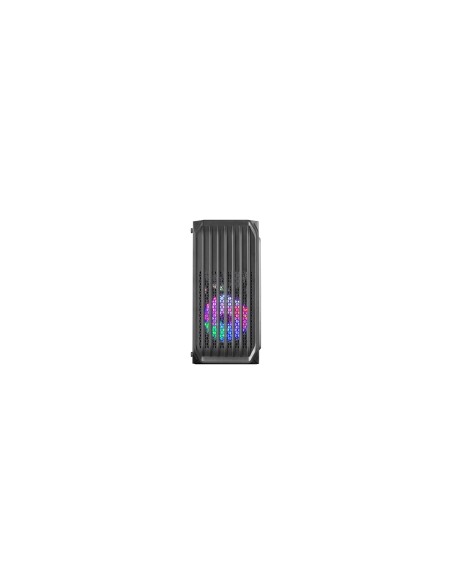 Mars Gaming MC-S2 Negro Caja PC Compacta Gaming Micro-ATX 2 Ventiladores FRGB Raibow con Rejilla Frontal Ventana Lateral Complet