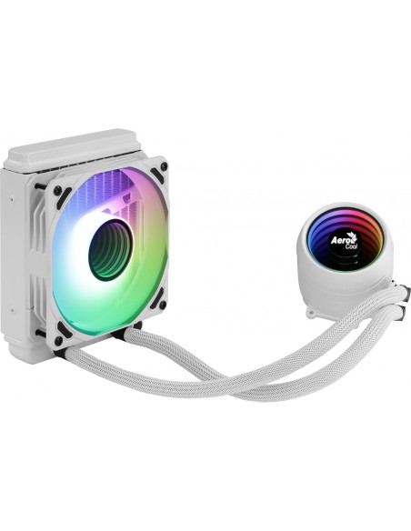 Aerocool Mirage L120 Refrigeracion liquida cpu agua y freon blanco