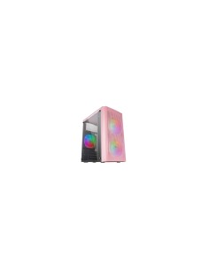 Mars Gaming MC300P Caja minitorre micro ATX cristal templado 3xventilador FRGB rosa 2