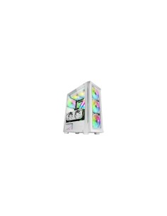 Mars Gaming MC-NEO Blanco Torre Gaming XXL E-ATX Ventana Lateral y Frontal Cristal Templado 4x Ventiladores ARGB 120mm + Ventila 2