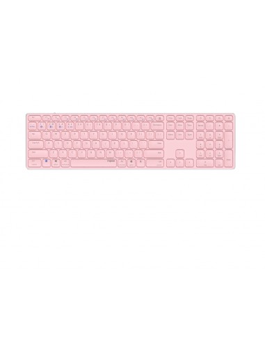 Rapoo E9800M teclado Bluetooth QWERTY Rosa