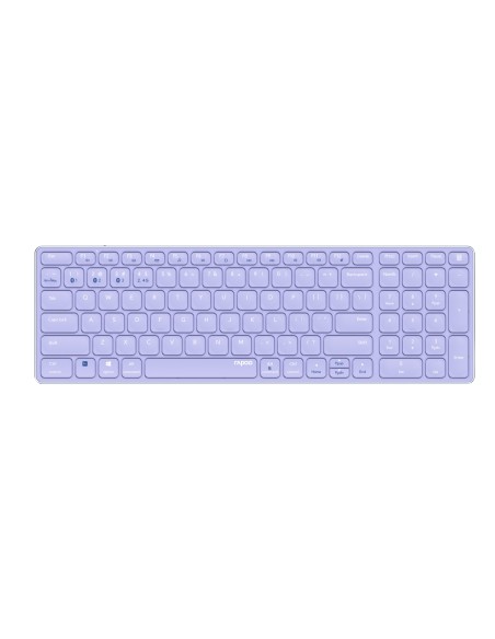 Rapoo E9700M teclado Oficina RF Wireless + Bluetooth QWERTY Inglés internacional Púrpura