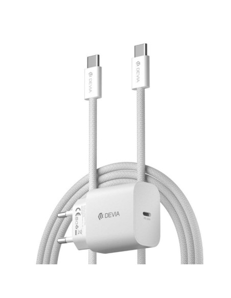 DEVIA CARGADOR TIPO C 30W + CABLE C-C 3A